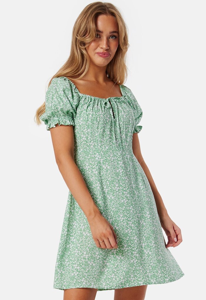 BUBBLEROOM Front Tie Short Dress