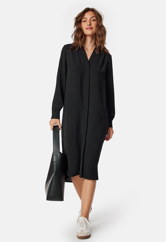 BUBBLEROOM Hidden Button Shirt Dress