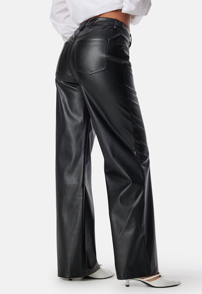 BUBBLEROOM Straight PU Trousers