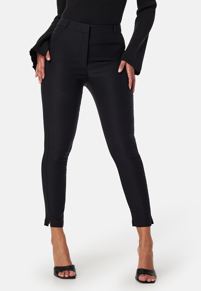 BUBBLEROOM Lorene High Waist Stretchy Slit Trousers