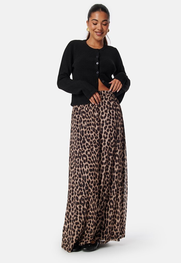 BUBBLEROOM Mesh Wide Maxi Skirt