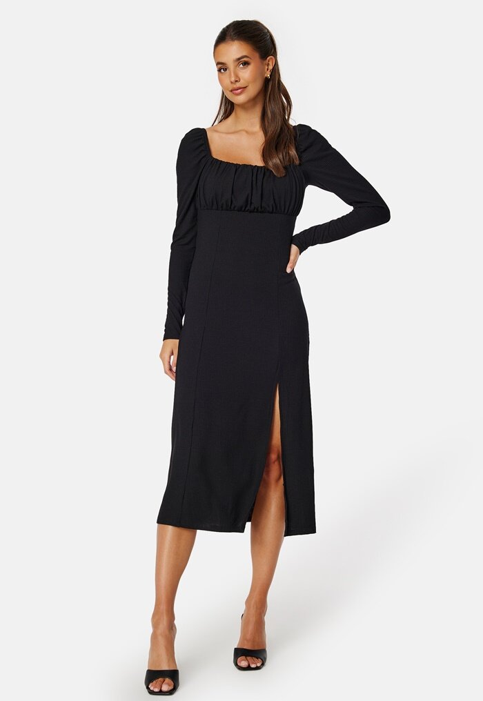 BUBBLEROOM Neija Square Neck Midi Dress 