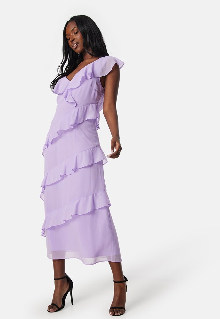 Frill chiffon dress hotsell