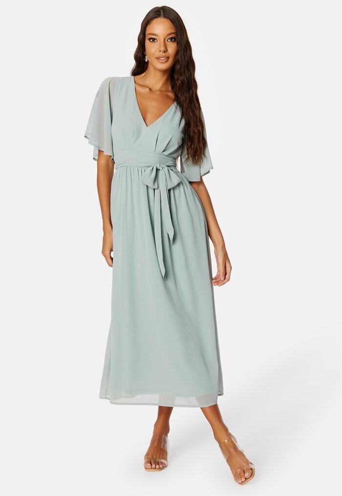 Bubbleroom Occasion Butterfly Sleeve Midi Dress