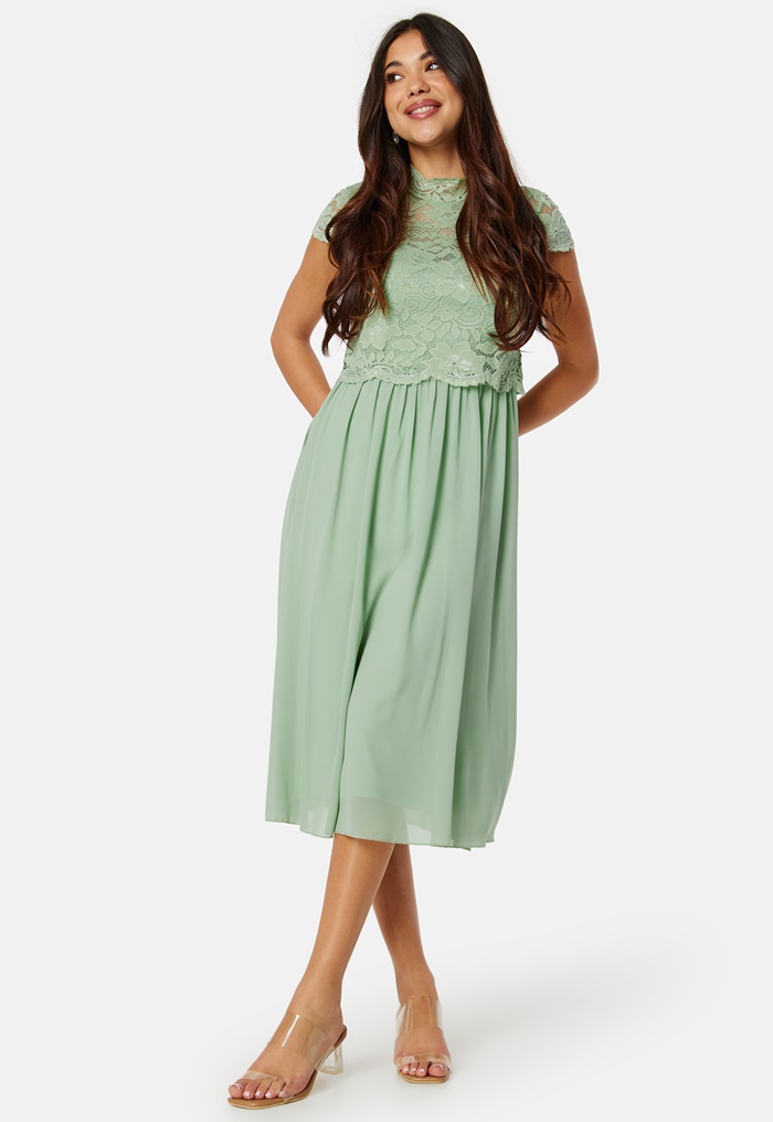 Bubbleroom Occasion Jolie Short Sleeve Midi Dress