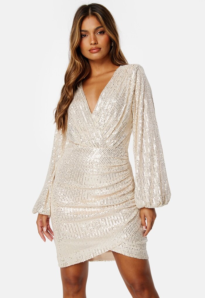 Bubbleroom Occasion Sparkling Wrap Dress