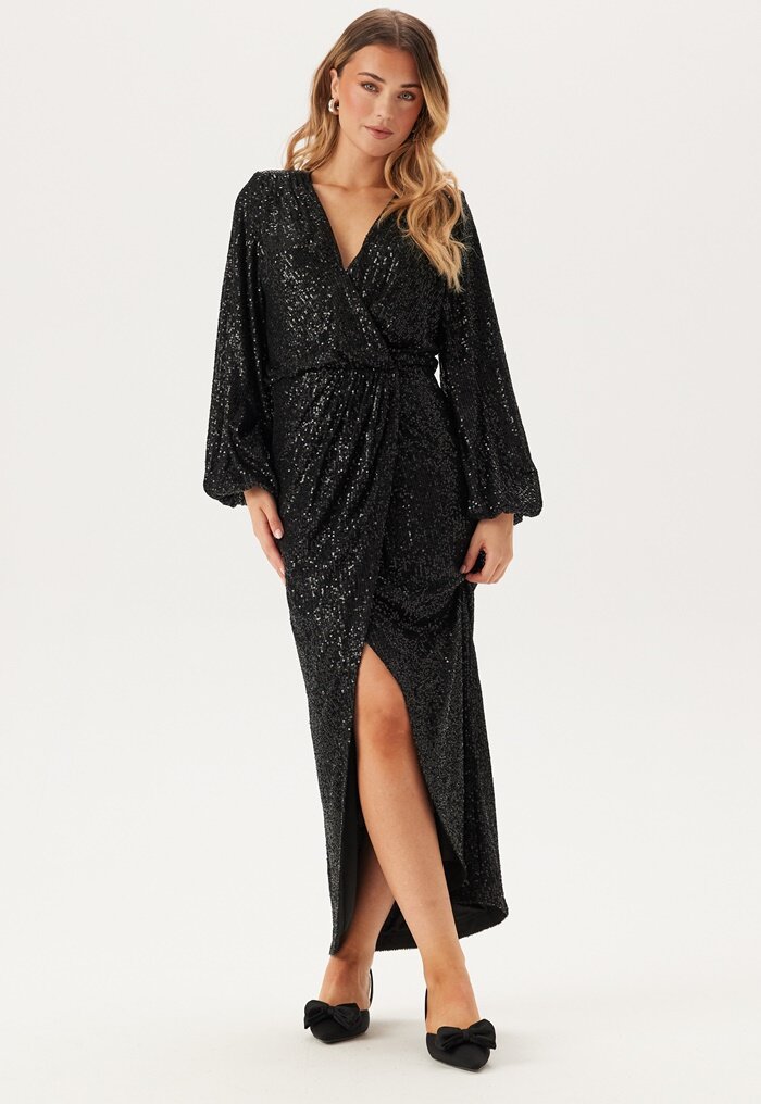 Bubbleroom Occasion Sparkling Wrap Gown