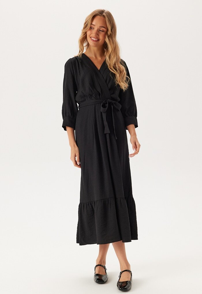 BUBBLEROOM Puff Sleeve Structured Dress 