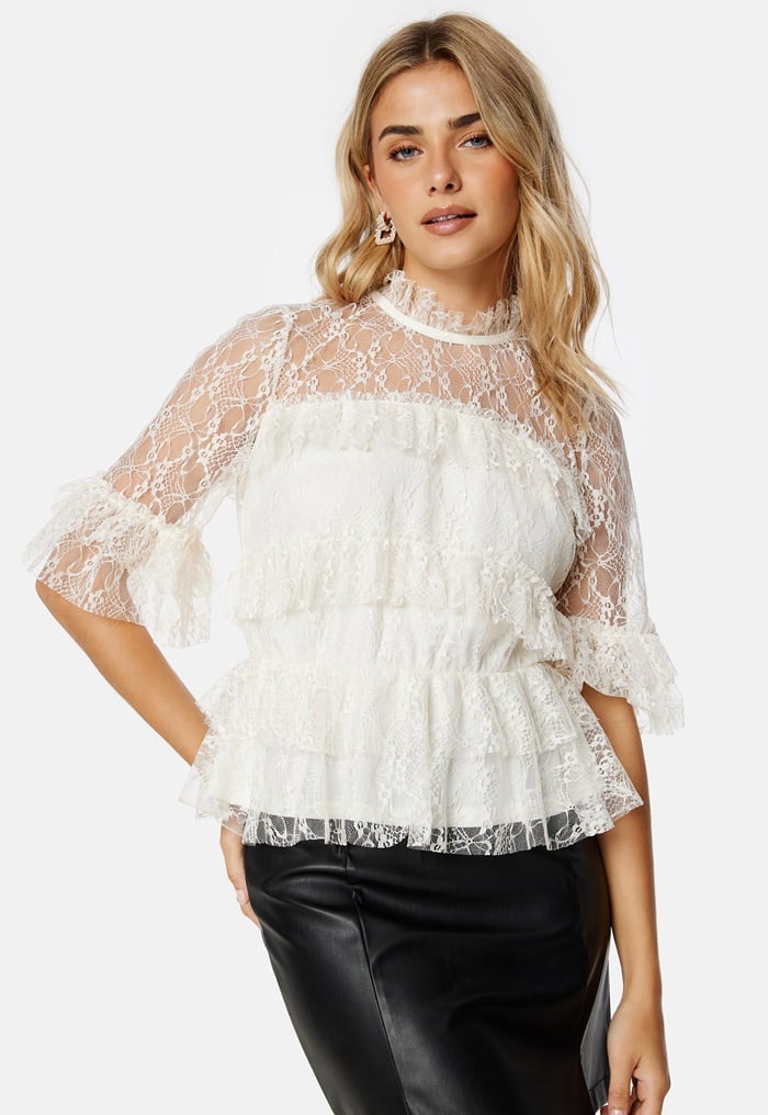 BUBBLEROOM Frill Lace Blouse Bubbleroom