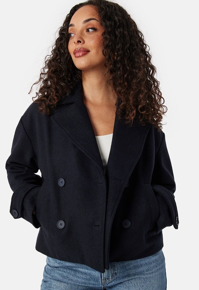 BUBBLEROOM Sophie Short Wool Blend Coat