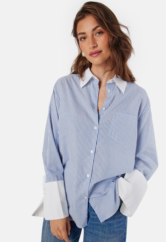 GANT Contrast Collar Striped Shirt