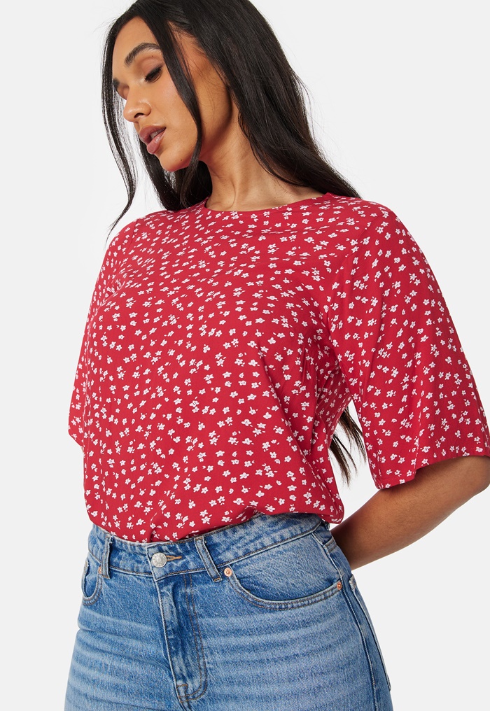 Happy Holly Tris butterfly sleeve  blouse