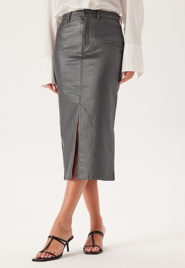 Object Collectors Item Objnaya Coated Mid Waist Skirt