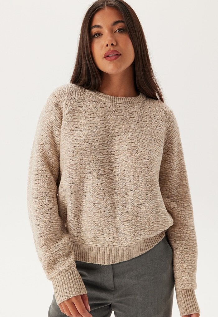 Pieces Pcanona Ls O-neck Knit