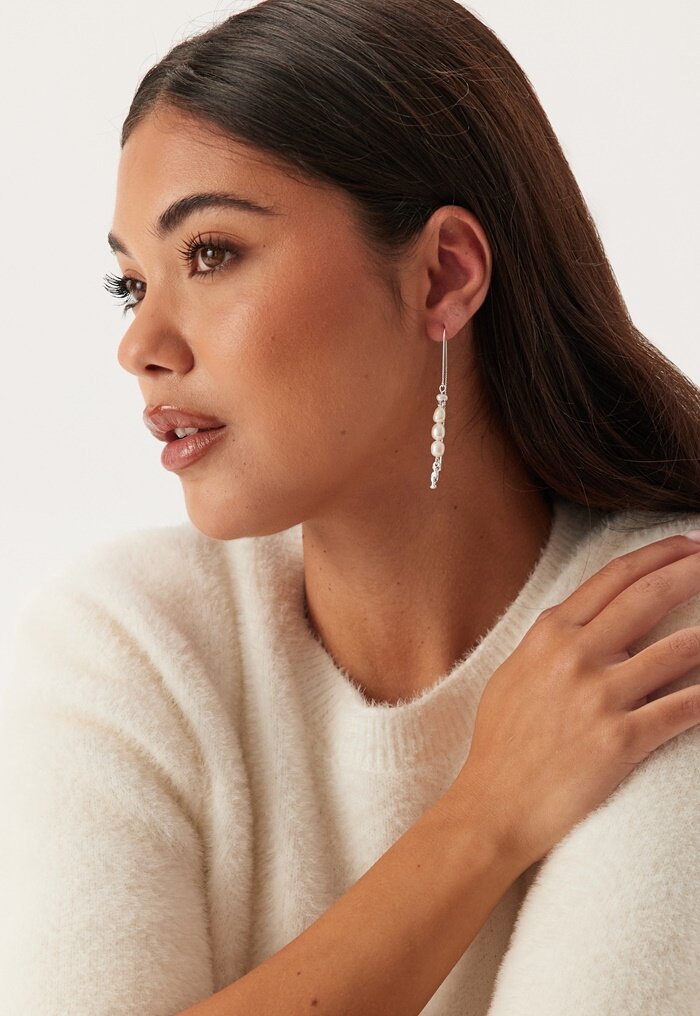 Pilgrim Berthe Pearl Chain Earrings Si