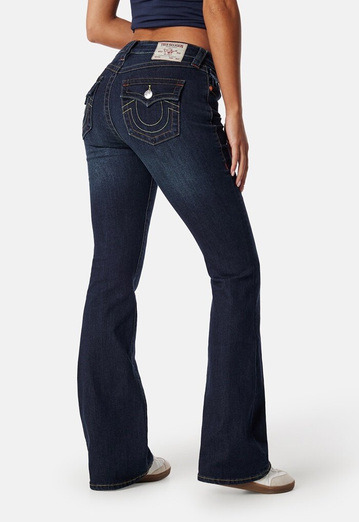 True Religion Becca Mid Rise Bootcut Flap