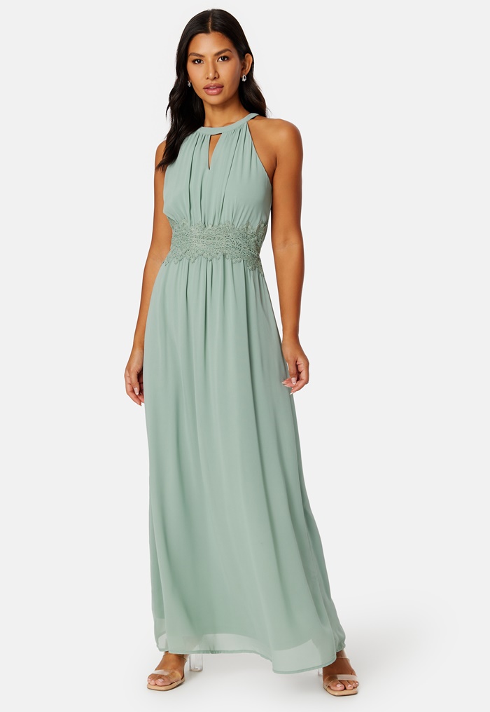 VILA Milina Halterneck Maxi Dress