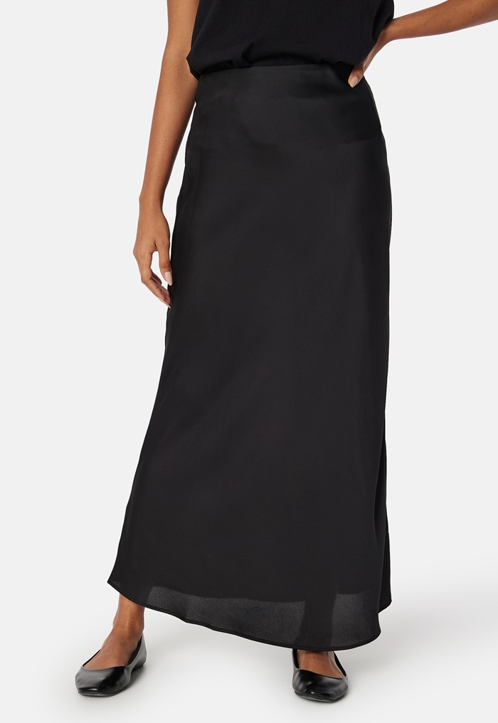 VILA Viellette high waist long skirt