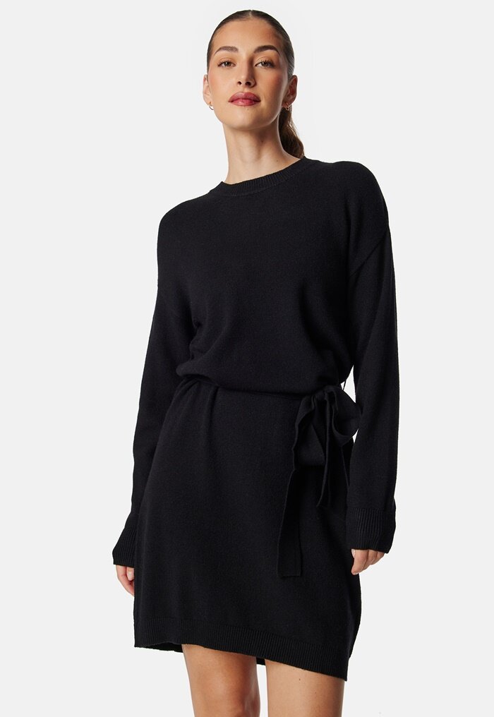 VILA Viril O-neck L/S BELT KNIT DRESS