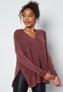 Amalia L/S V-Neck Pullover Knit