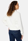 Crop Furry Polo Sweater