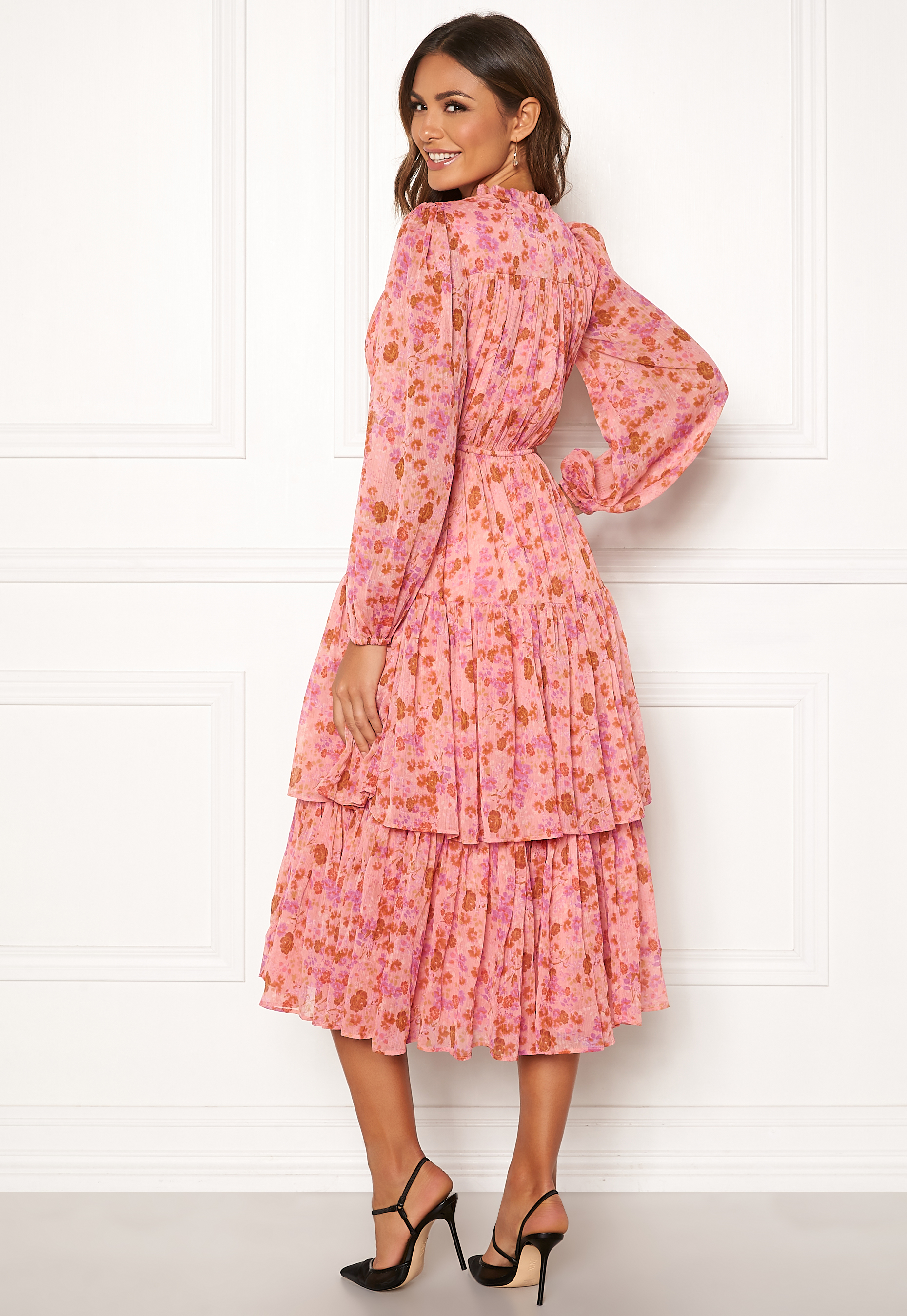 byTiMo Chiffon Layered Dress 876 Pink ...