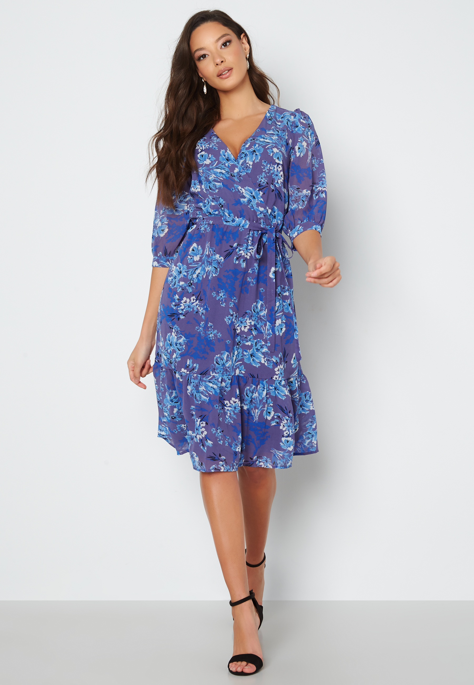 Happy Holly Linn midi dress Blue - Bubbleroom