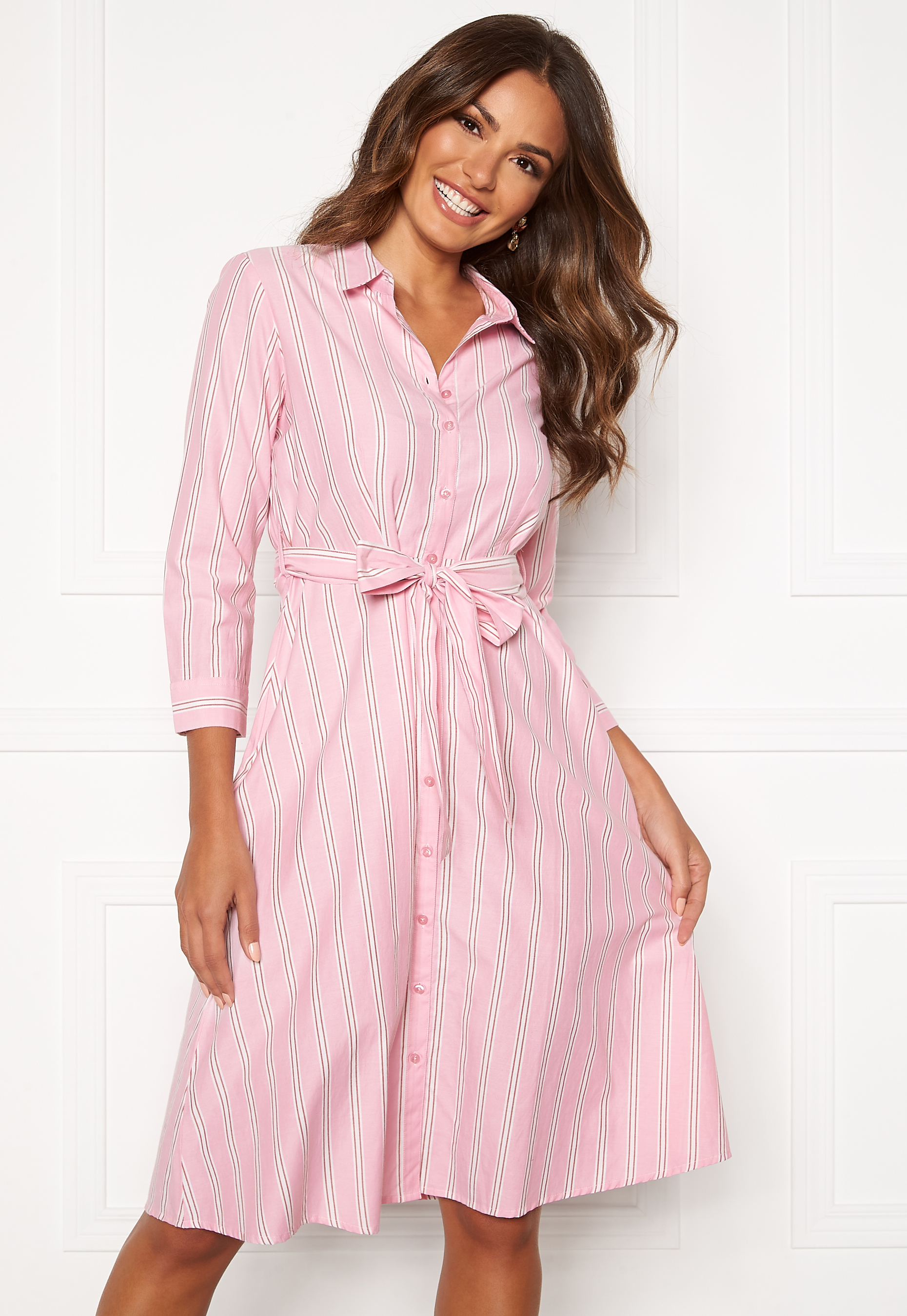 shirt dress pink