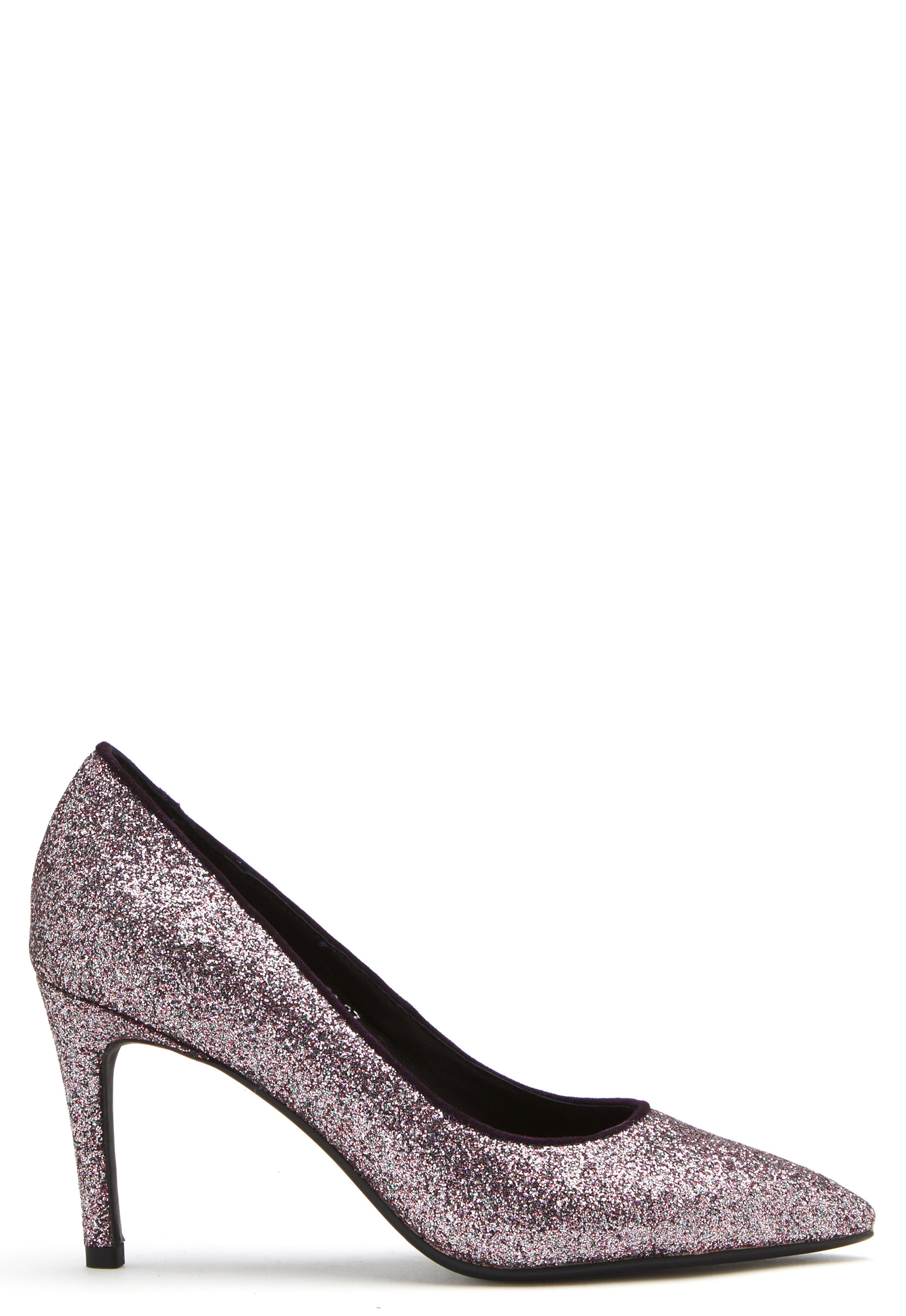 SOFIE Shoe High Heel Glitter Purple Glitter -